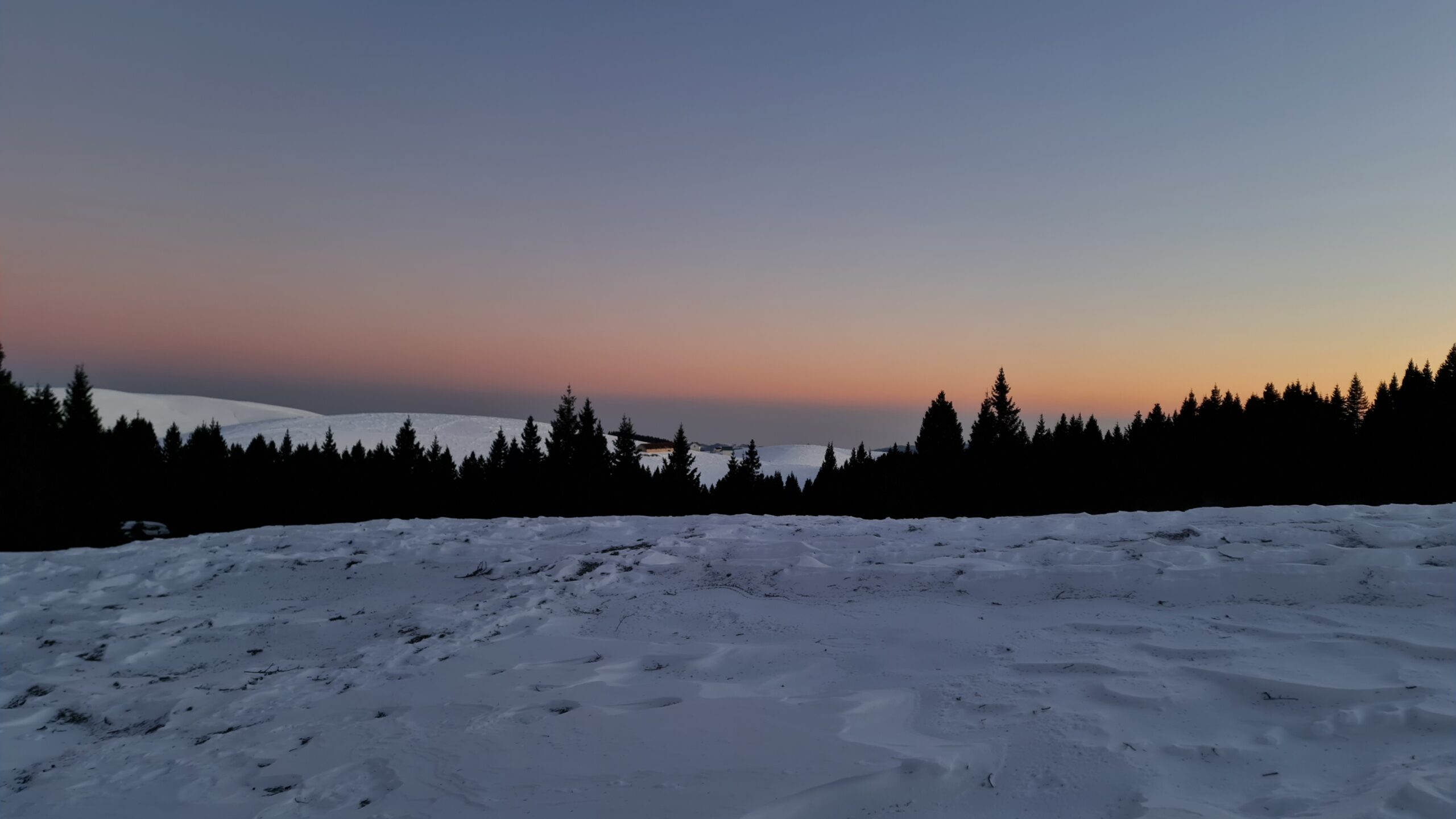 Paesaggi invernali sull'Altopiano di Asiago - Monte Ongara inverno - tramonto