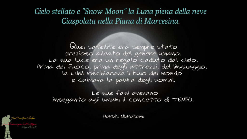 Luna della neve. Piana di Marcesina